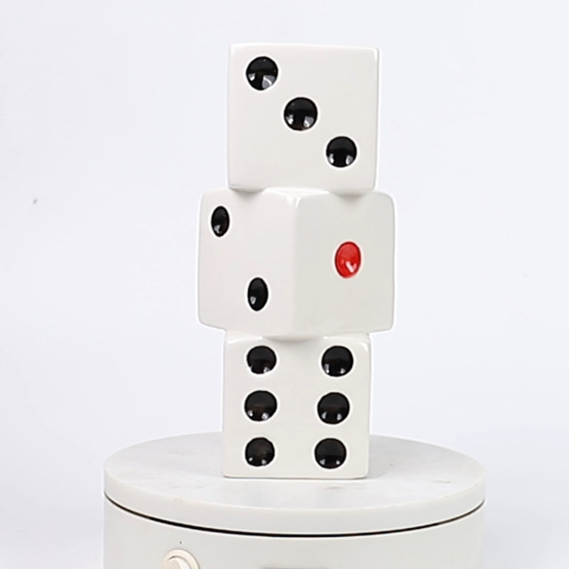 Amazon.com: XMMEIMK Dice Vase White Ceramic Vase for Home